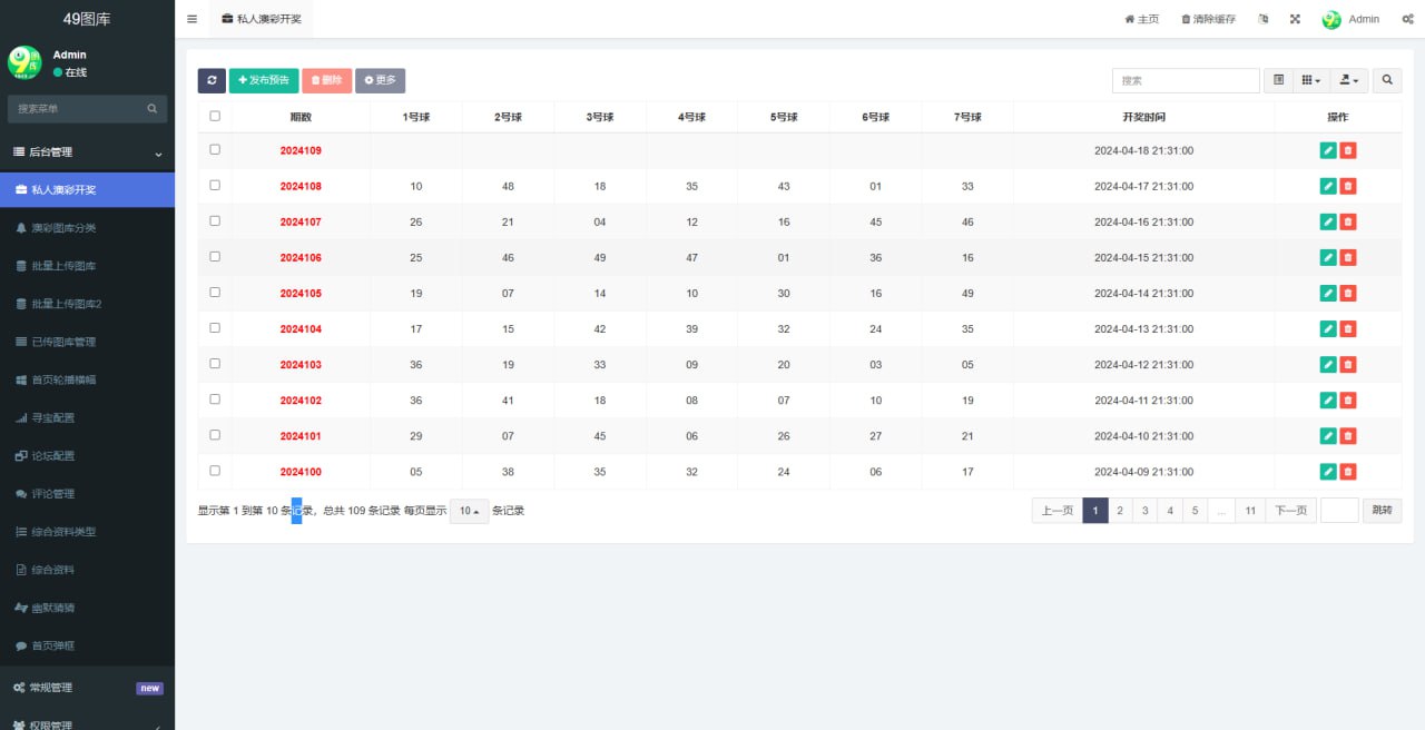 49图库，前端vue打过包的，后端fastadmin原生插图5